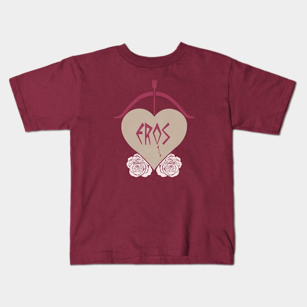 Eros Kids T-Shirt by Art by Angele G